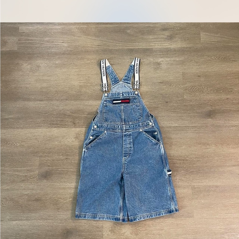 Tommy Hilfiger Blue Denim Overalls Classic Adjustable Straps